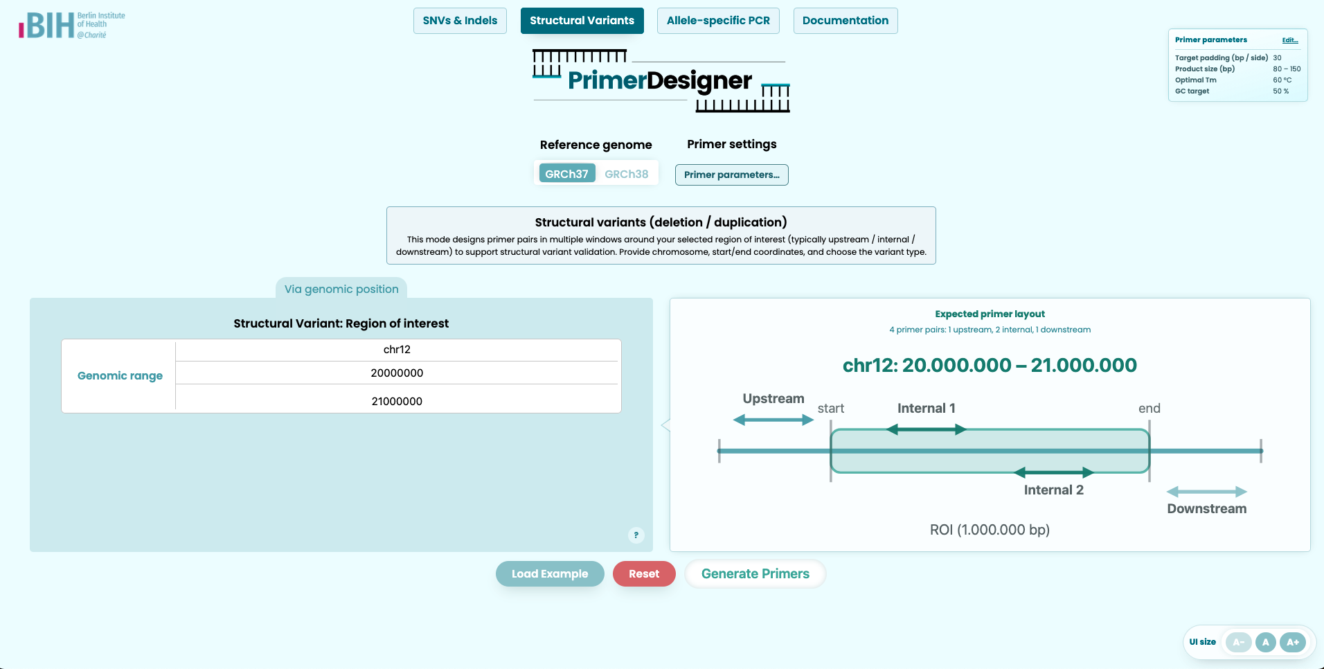 SV input page